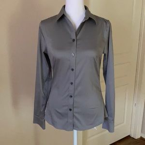 Grey non iron shirt banana republic